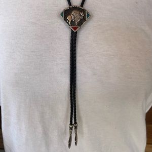 Vintage Bolo Tie Feather Tips